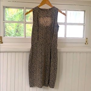 Gorgeous vintage silk cheetah print dress xs/s
